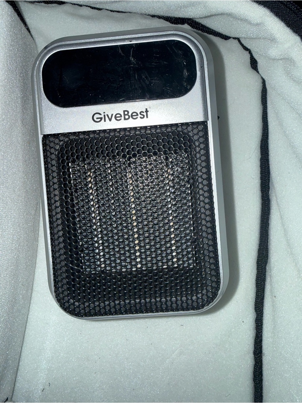 GiveBest Portable Space Heater - Silver and Black